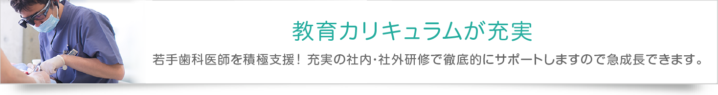 教育カリキュラムが充実